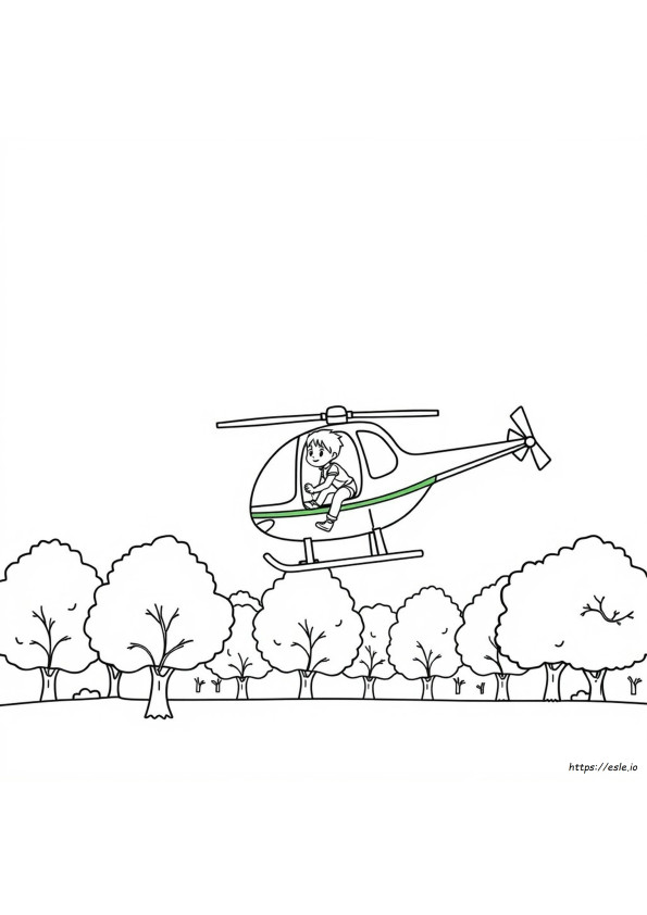 Helikopter Színező Oldalak