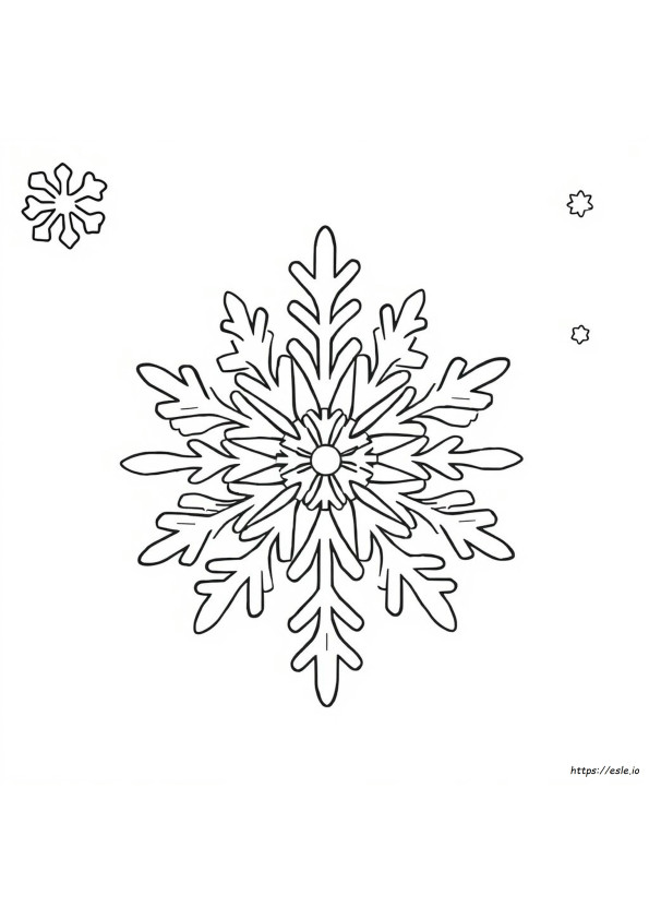 Fiocchi Di Neve Di Frozen Da Colorare