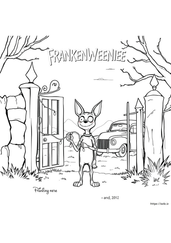Frankenweenie Kolorowanki