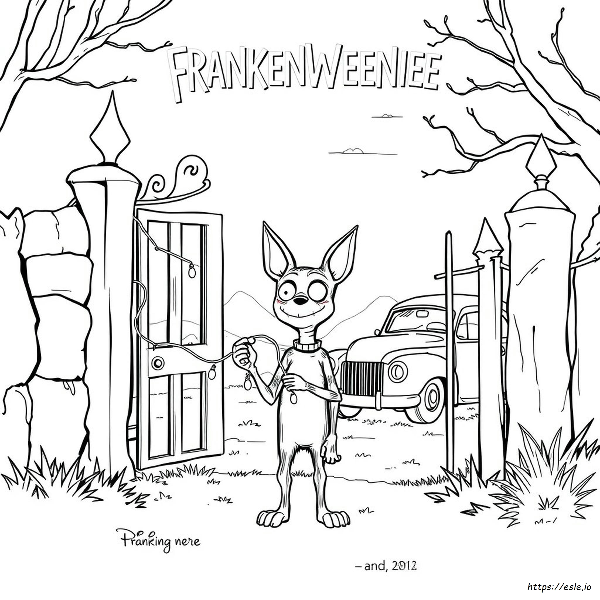 Frankenweenie Para Colorear