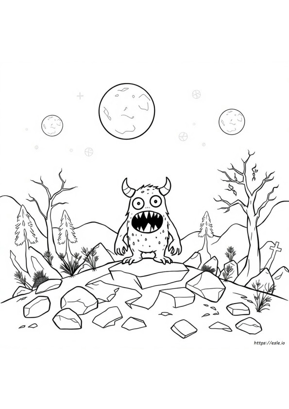 Coloriage Monstre Gratuit