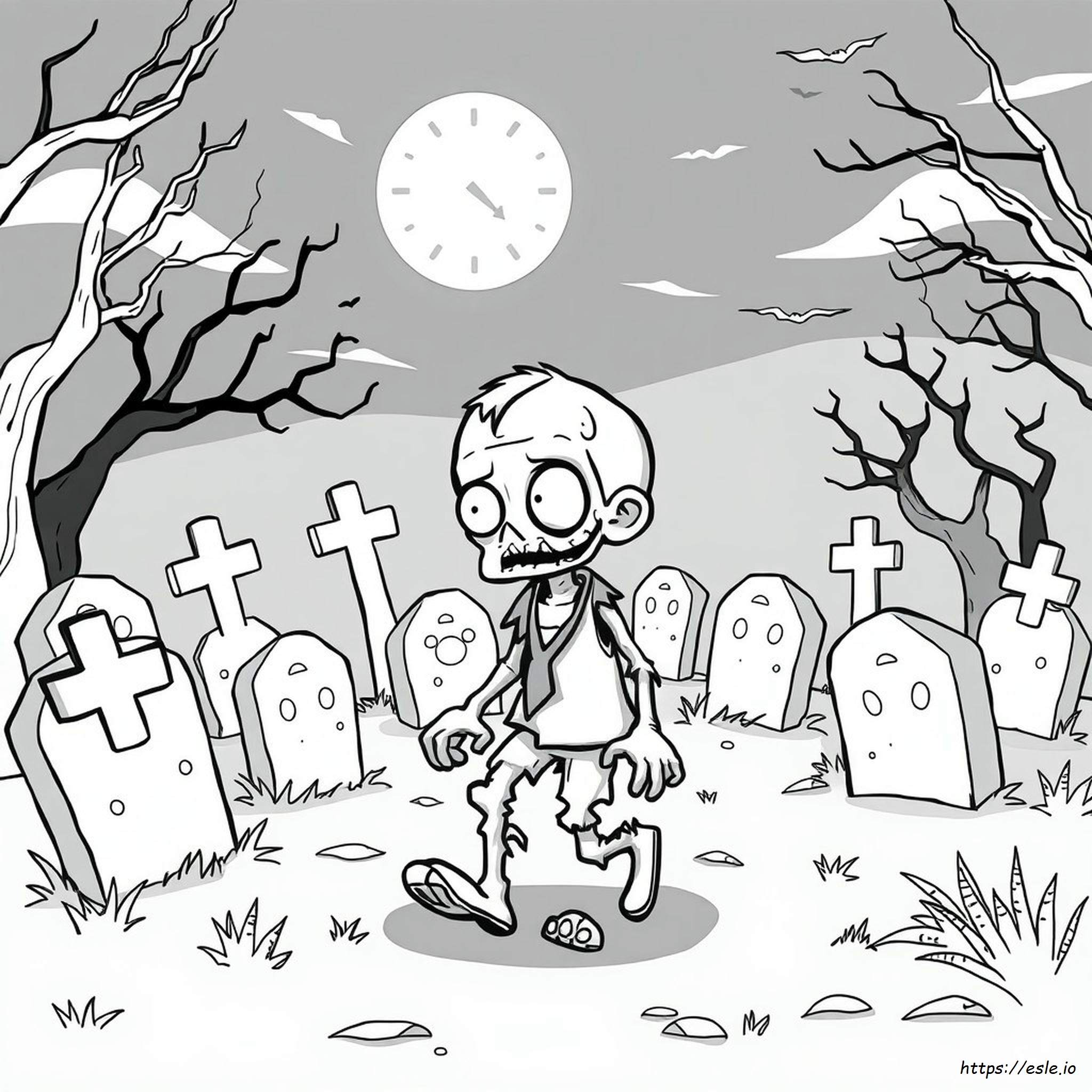 Kreskówkowy Zombie Kolorowanki