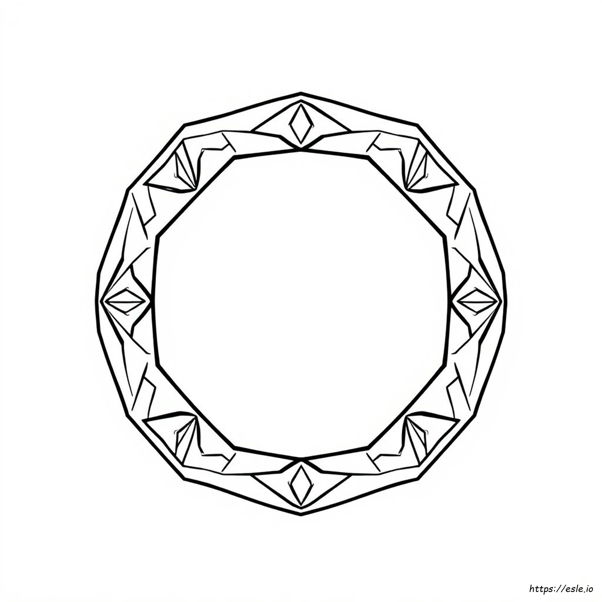 Octagon Shape Coloring Page