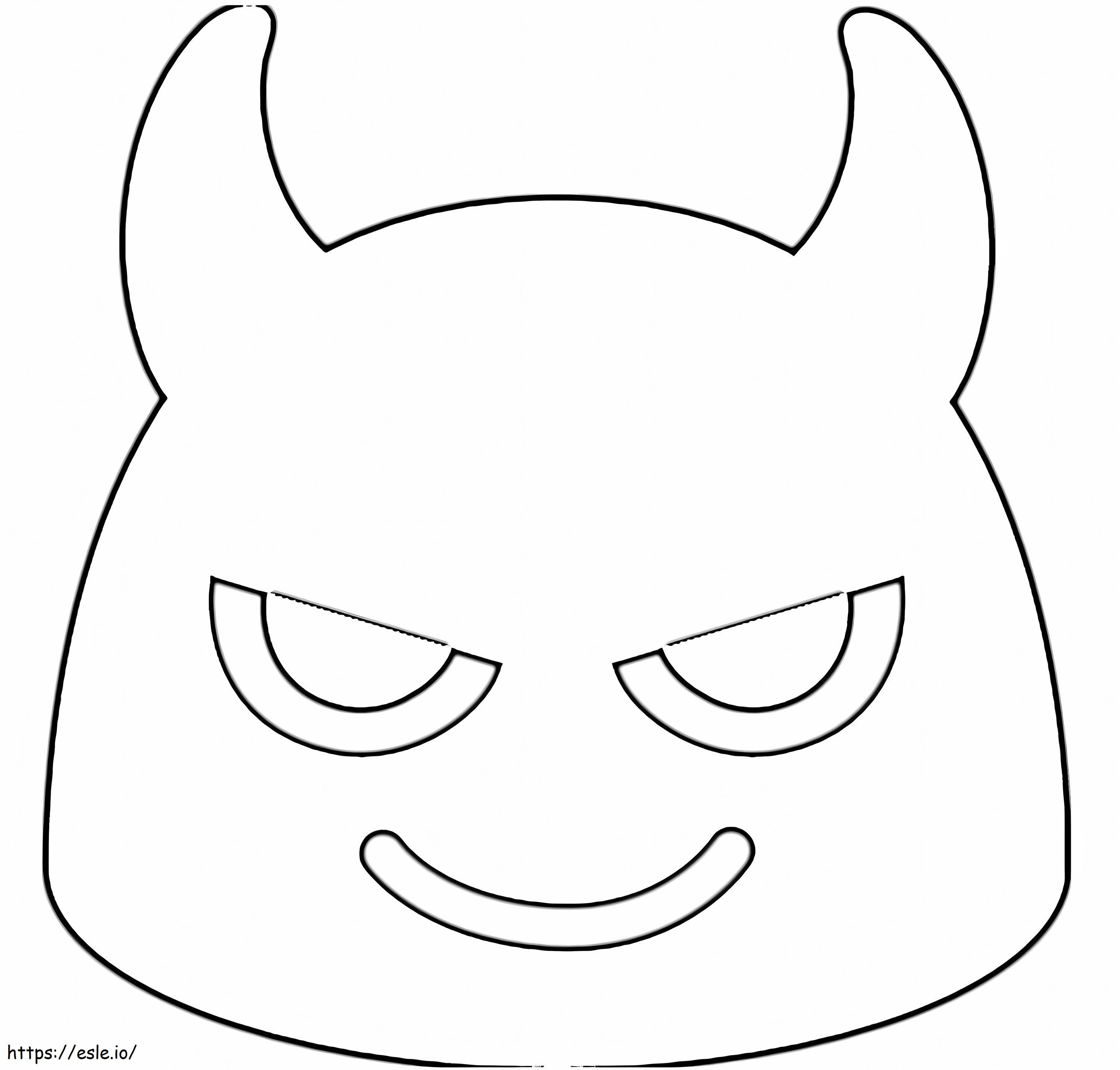 Diablo Emoji coloring page