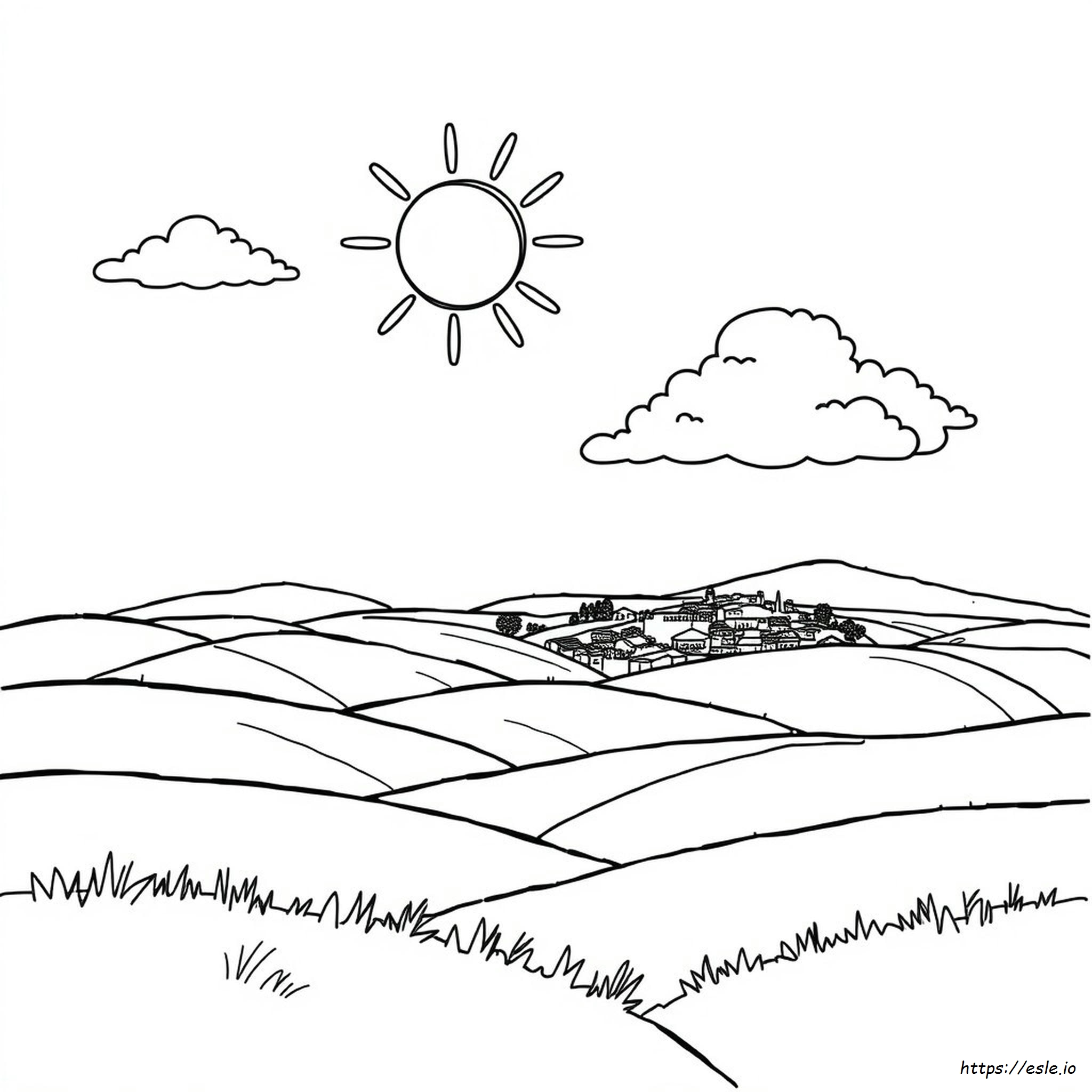 スペイン語 天気 塗り絵