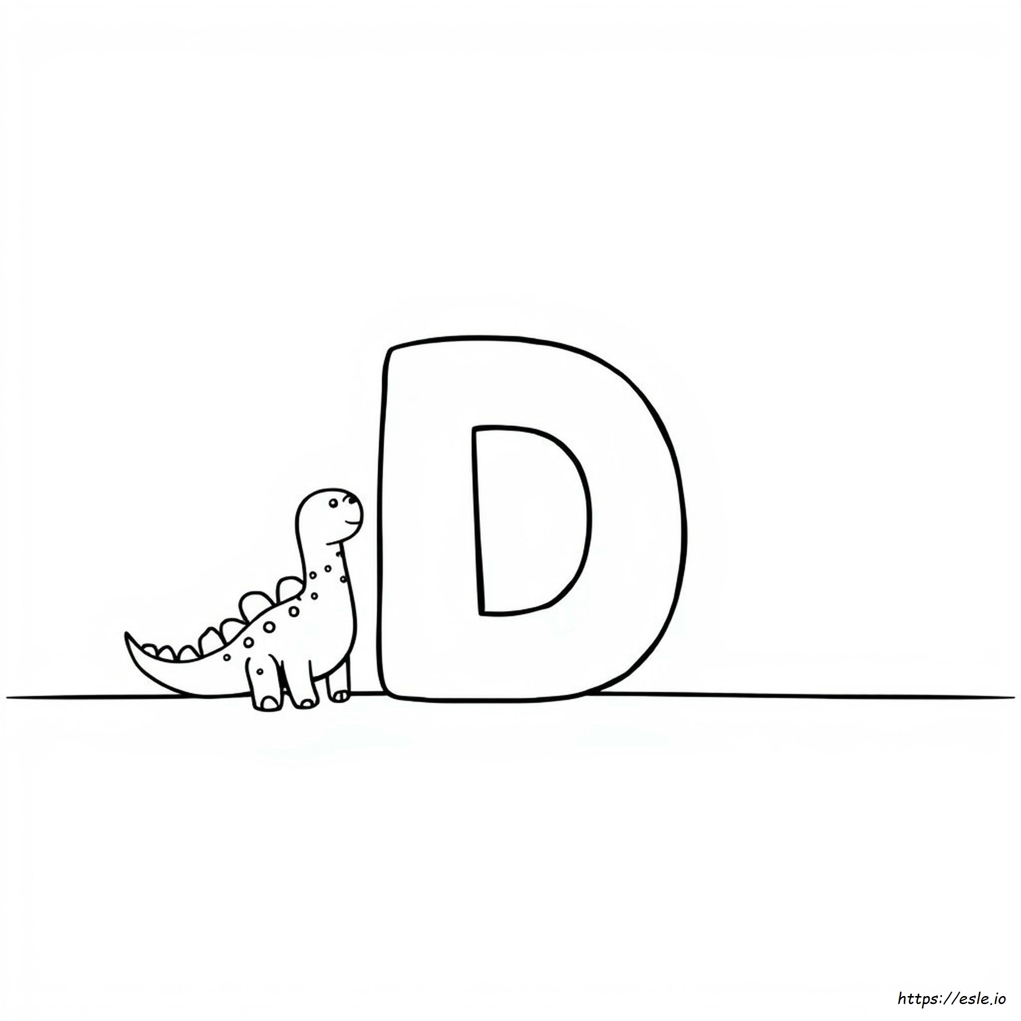 Printbare Letter D Kleurplaten kleurplaat