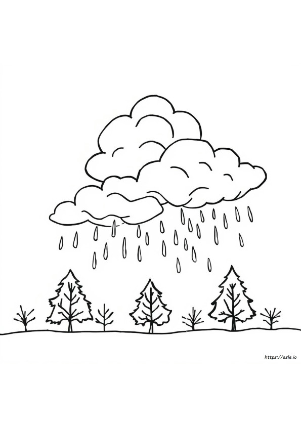 Sturm-Wetter Ausmalbilder