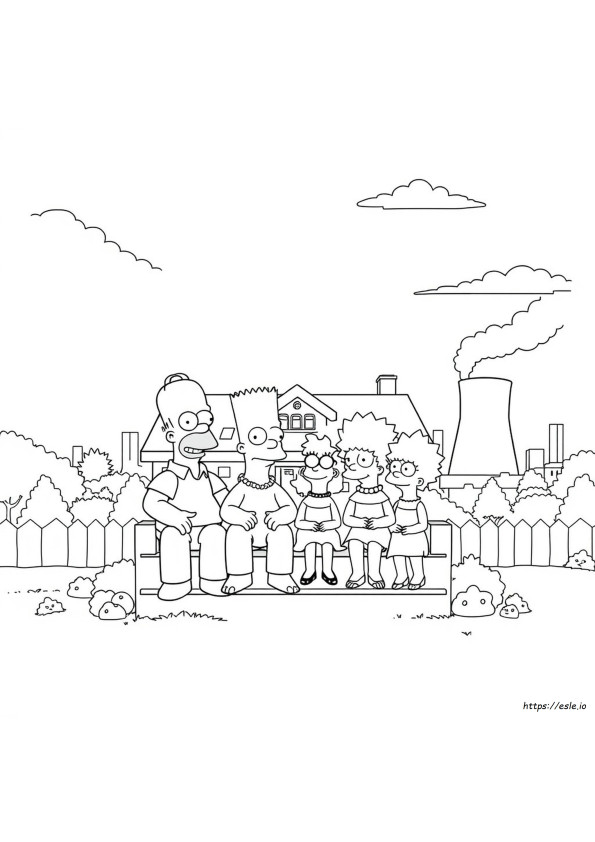 Simpsonlar Boyama Sayfaları