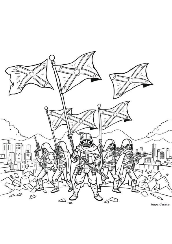 Coloring Pages Of Rebel Flags