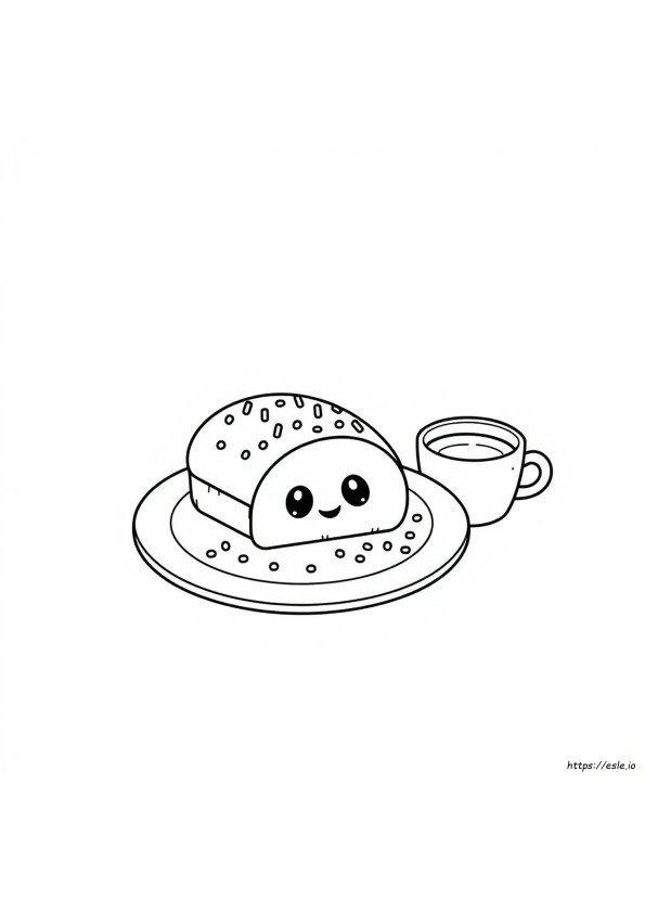 Kolorowanki Kawaii Jedzenie Do Kolorowania