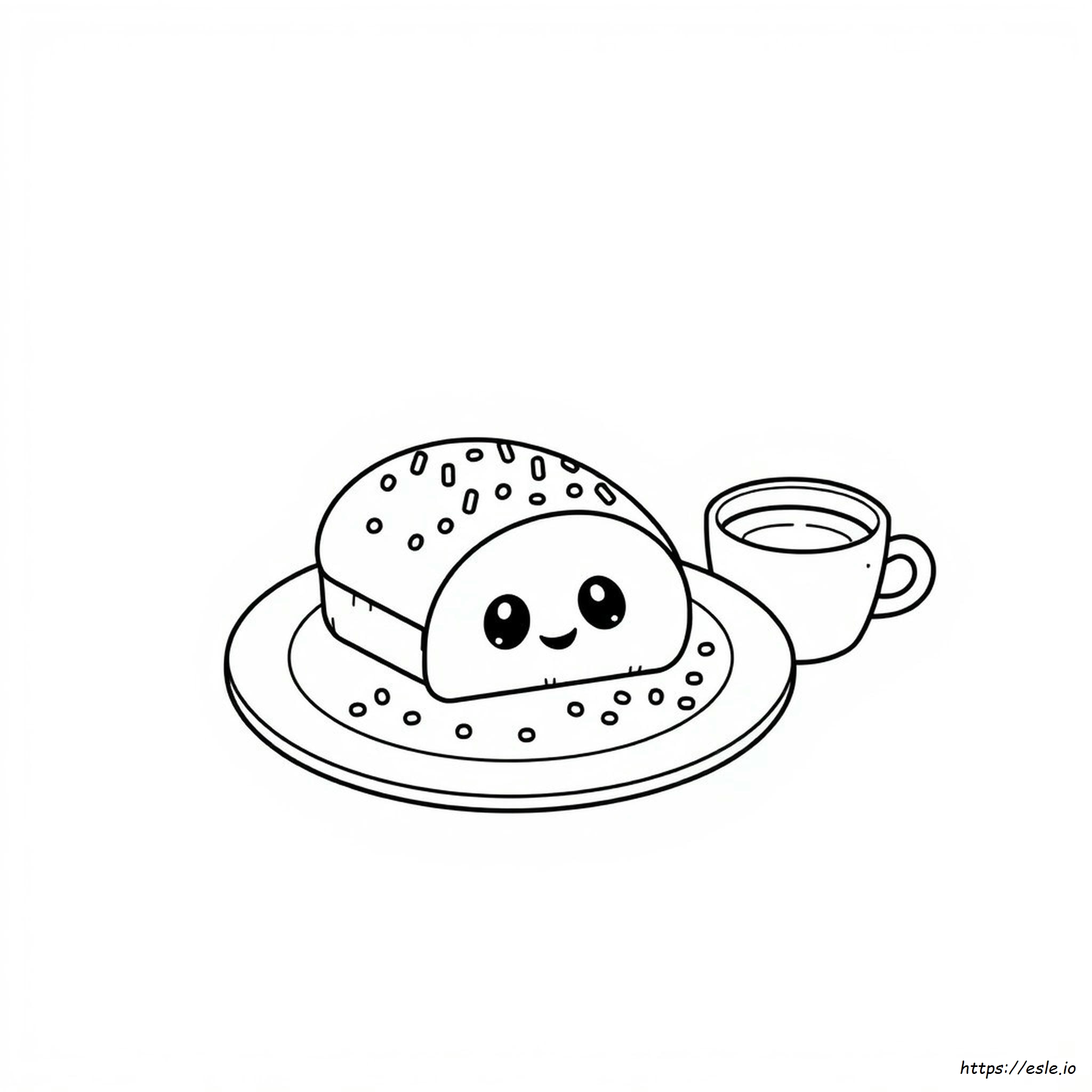 Kawaii Eten Kleurplaten Om In Te Kleuren kleurplaat