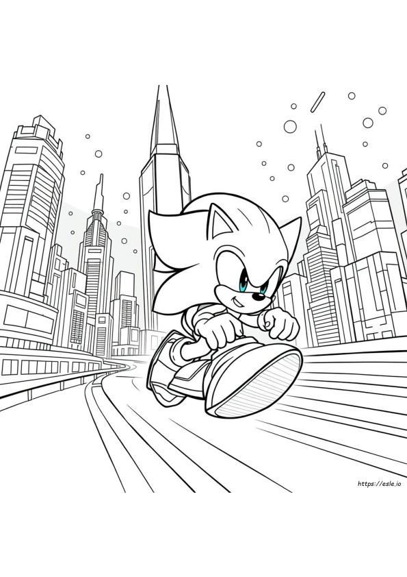 Silver The Hedgehog Coloring