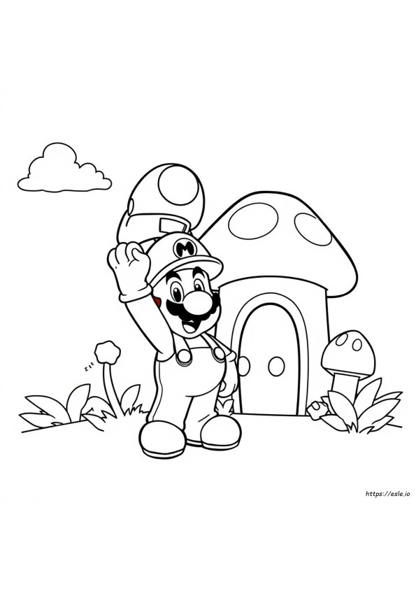 Mario Și Cappy Desene De Colorat