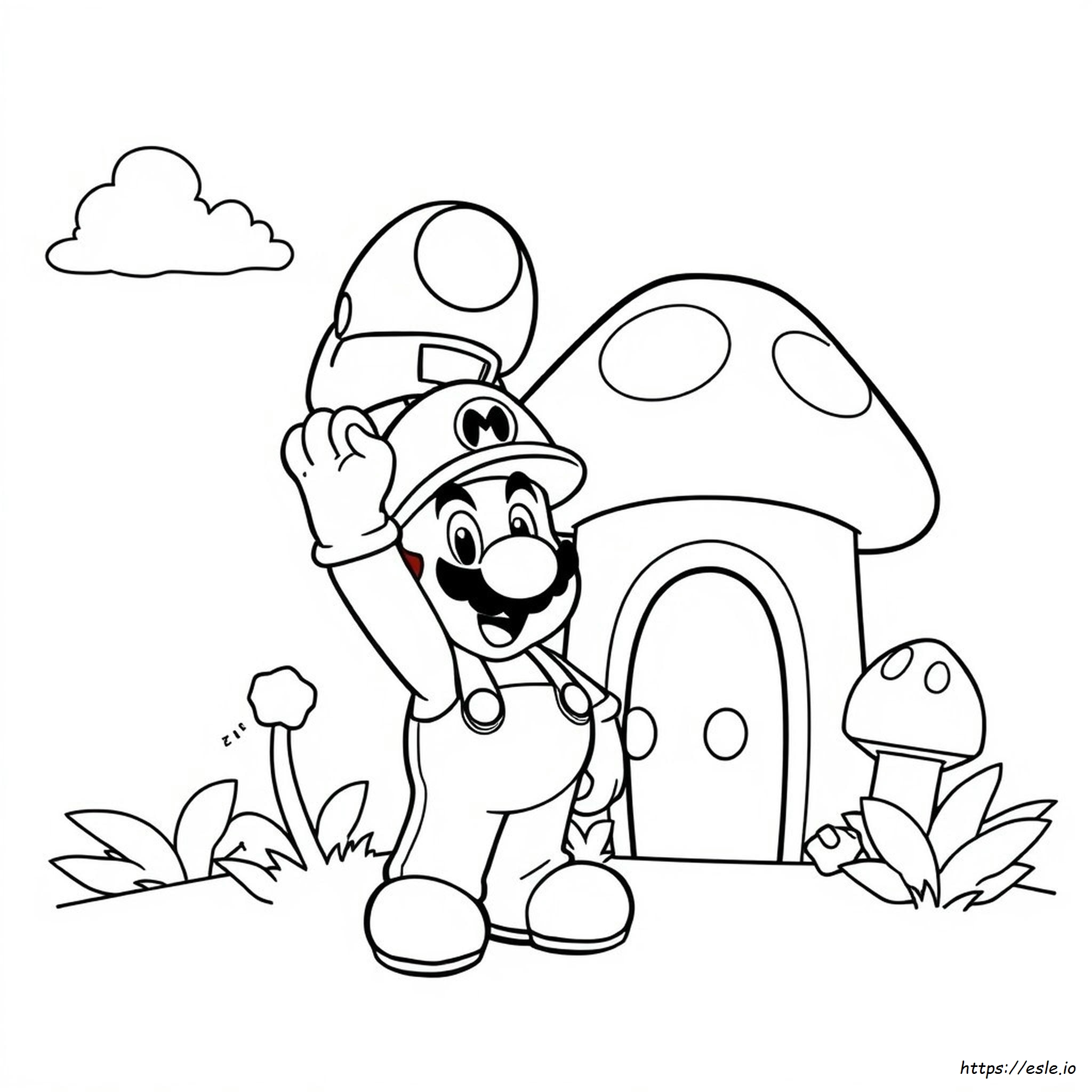 Mario And Cappy Coloring Pages