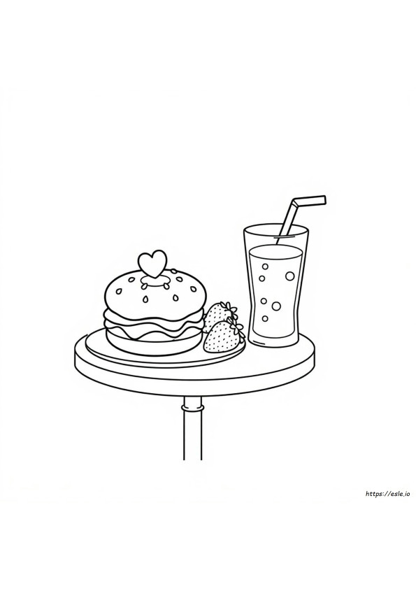 Comidas Kawaii Para Colorir Grátis Para Imprimir