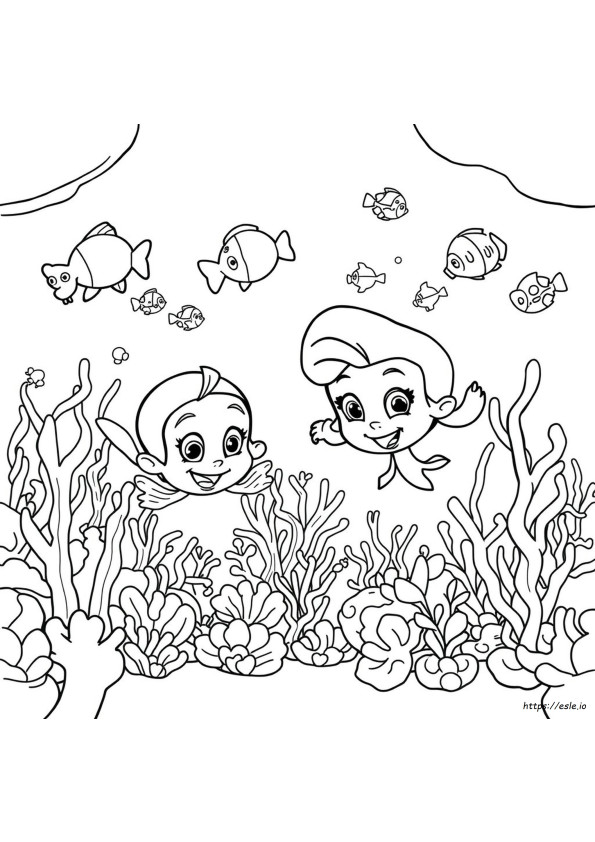 Kolorowanki Deema Bubble Guppies