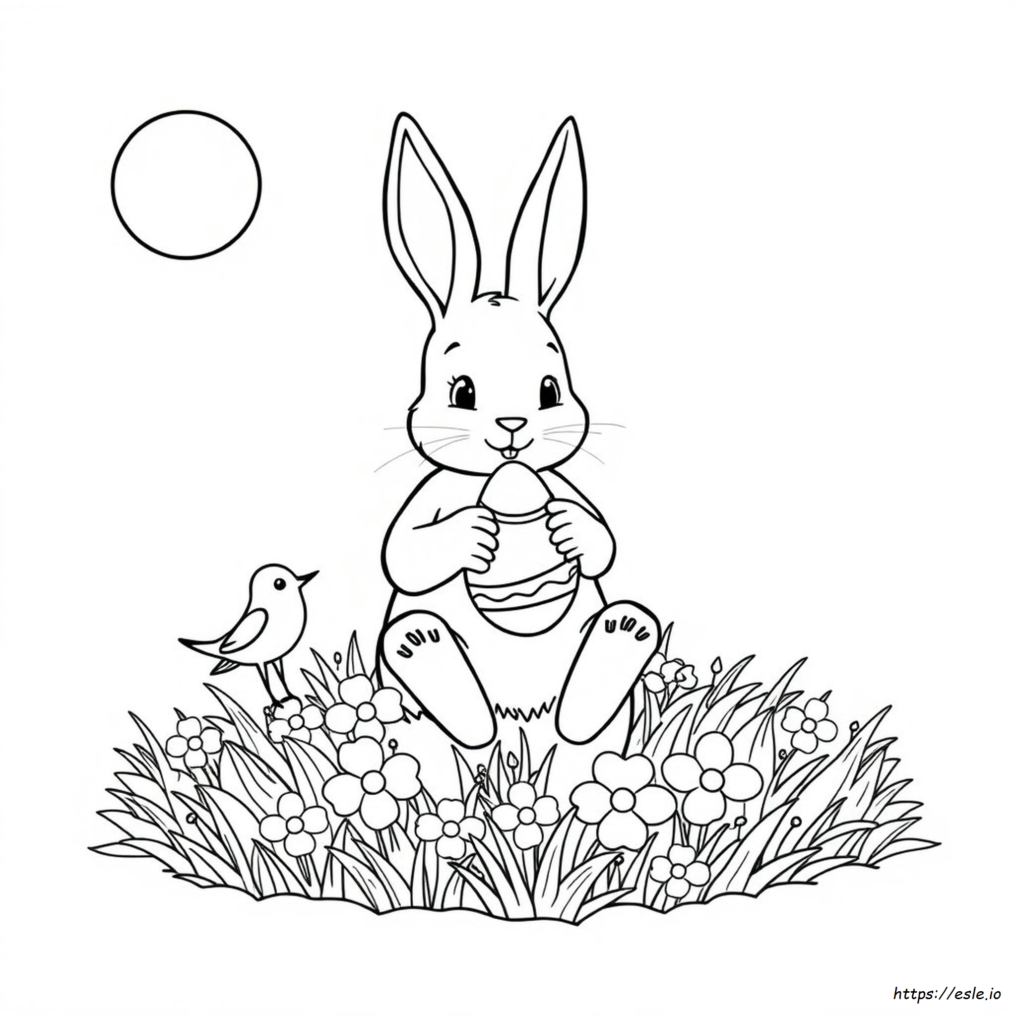 Full Size Easter Bunny Coloring Pages