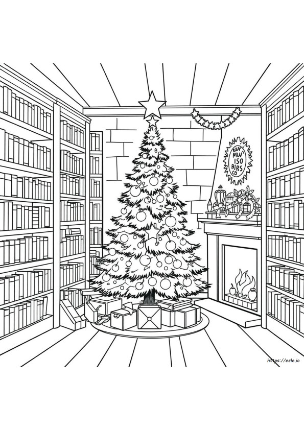 Bożonarodzeniowe Kolorowanki Biblioteczne