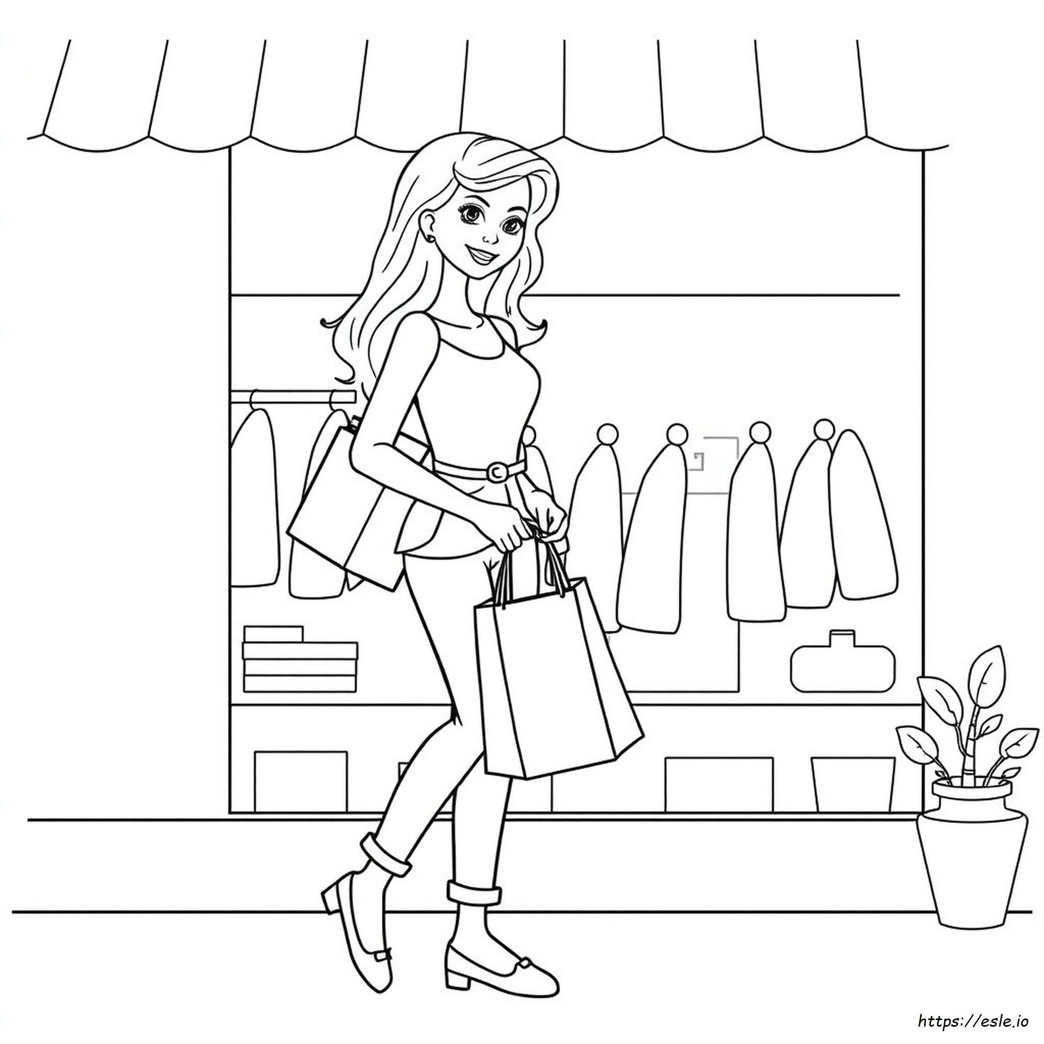 Lady Bag Coloring Pages
