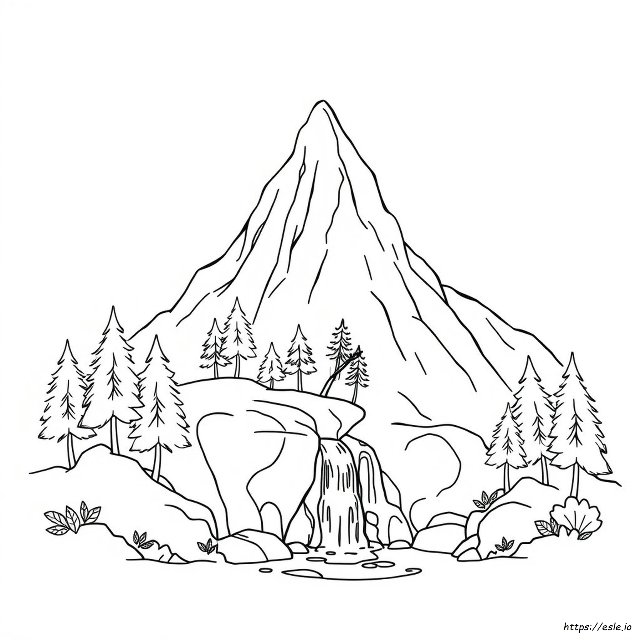 Gunung Coloring Pages