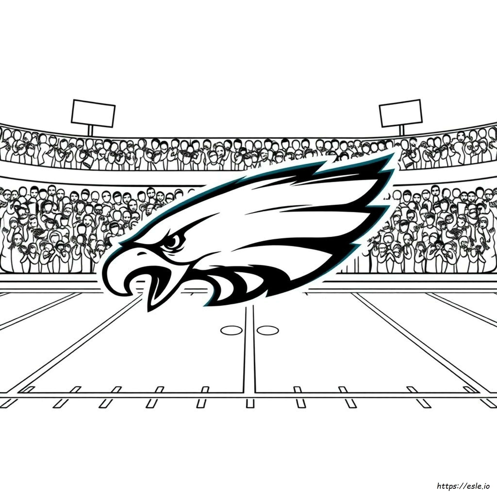 Printbare Eagles Logo Kleurplaat kleurplaat