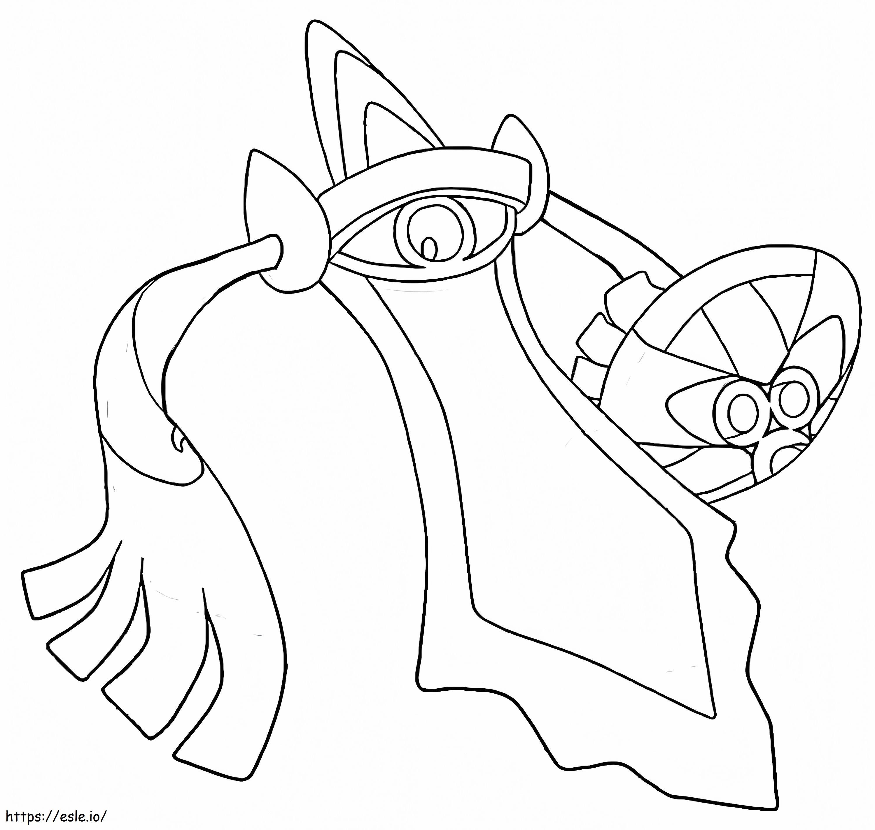 Aegislash Imprimible Gratis Para Colorear