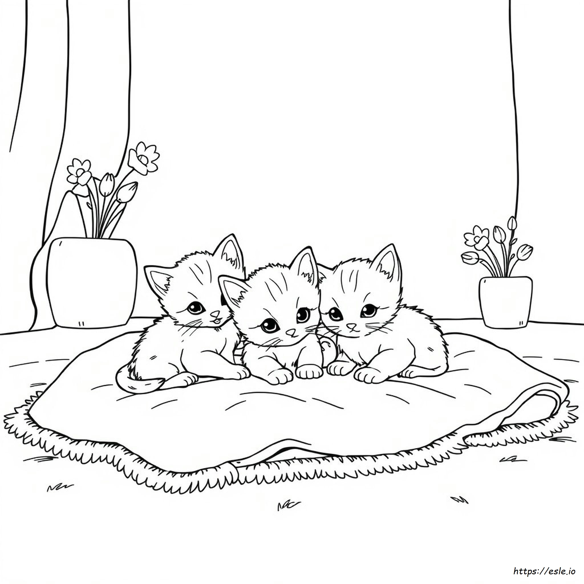 Coloring Pages Of Cute Kittens