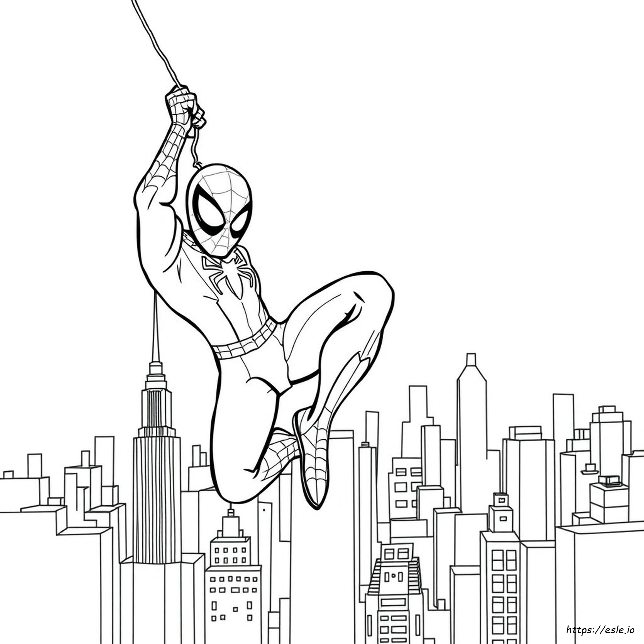 Ijzeren Spiderman Tekening Kleurplaten kleurplaat