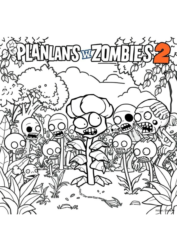 Zombies Coloring Pages Personajes Plants Vs Zombies 2 Para Colorear