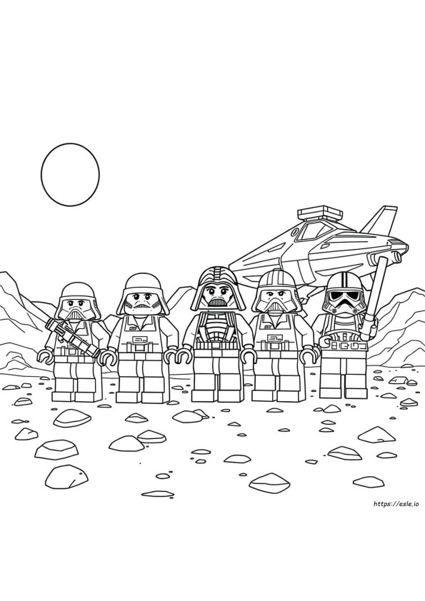 Lego Star Wars Karakter Halaman Mewarnai
