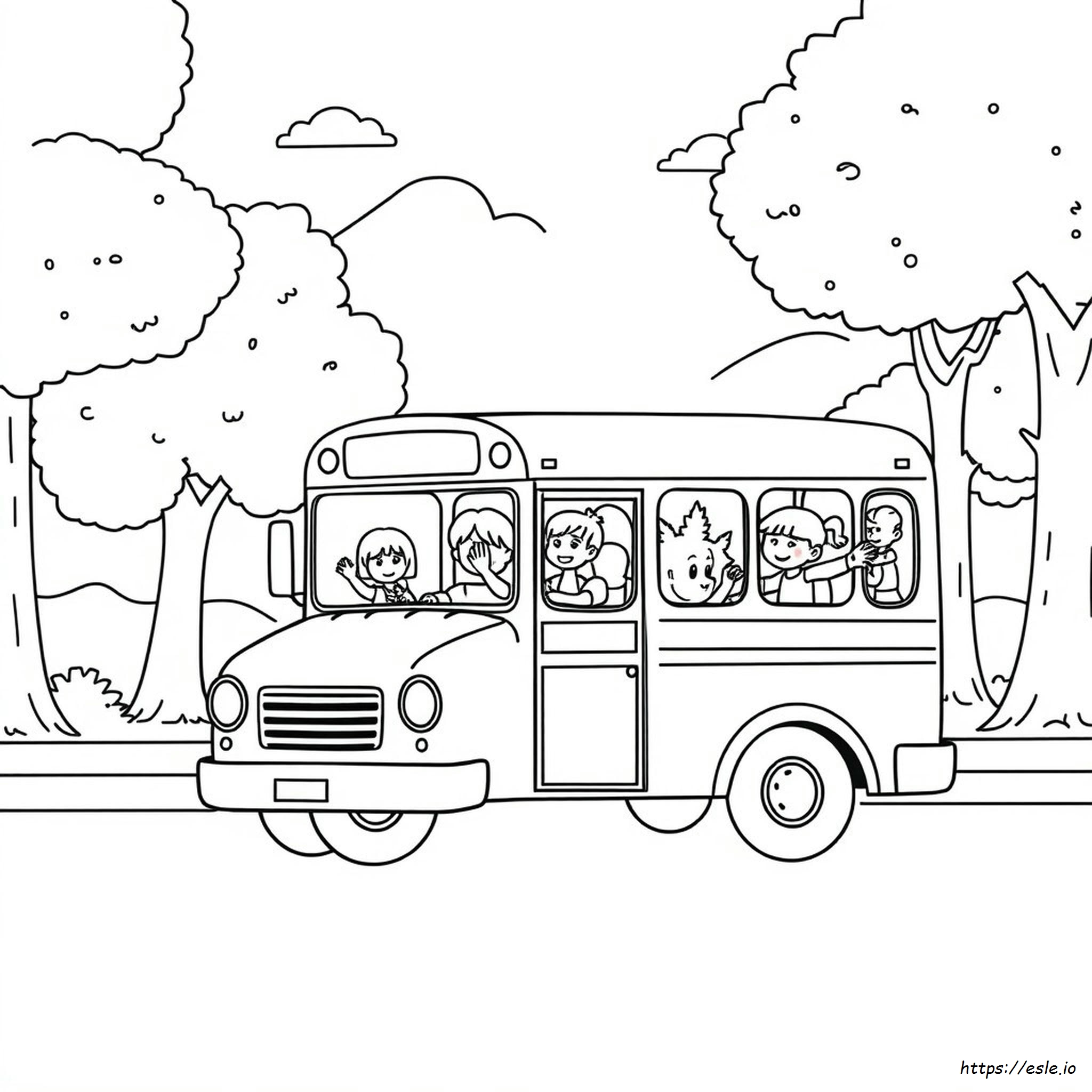 Scuolabus Da Colorare