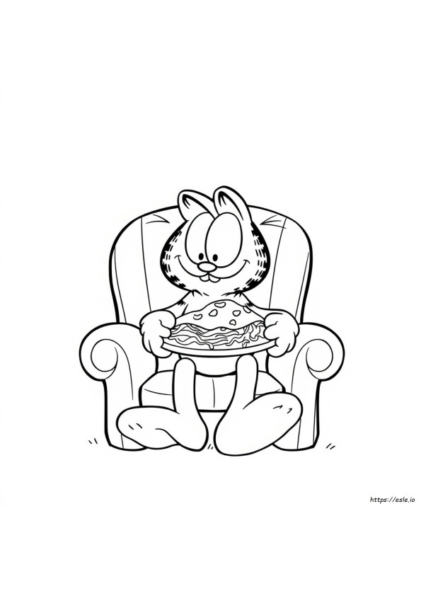 Kolorowanki Z Kreskówki Garfield