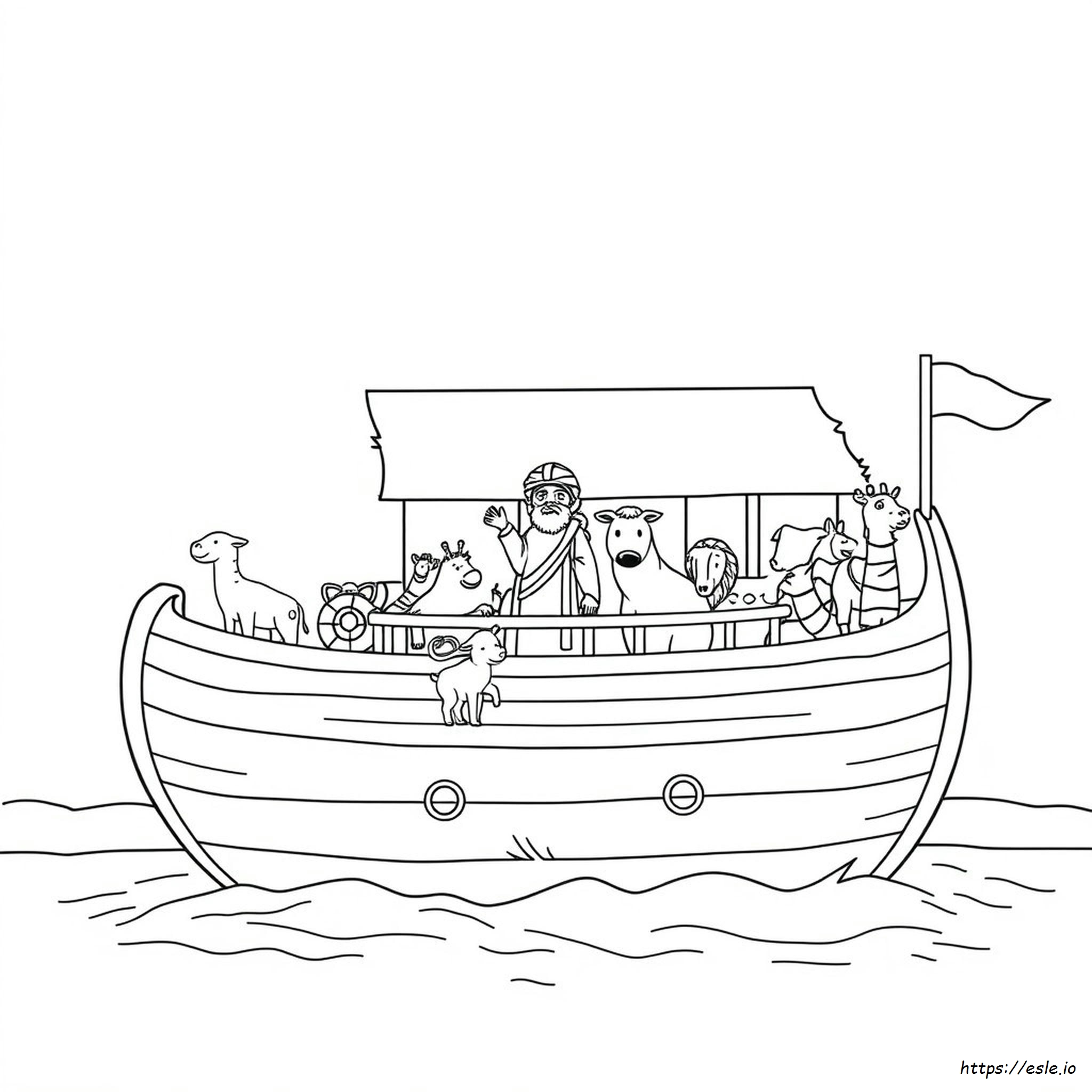 Noah En De Ark Kleurplaat kleurplaat