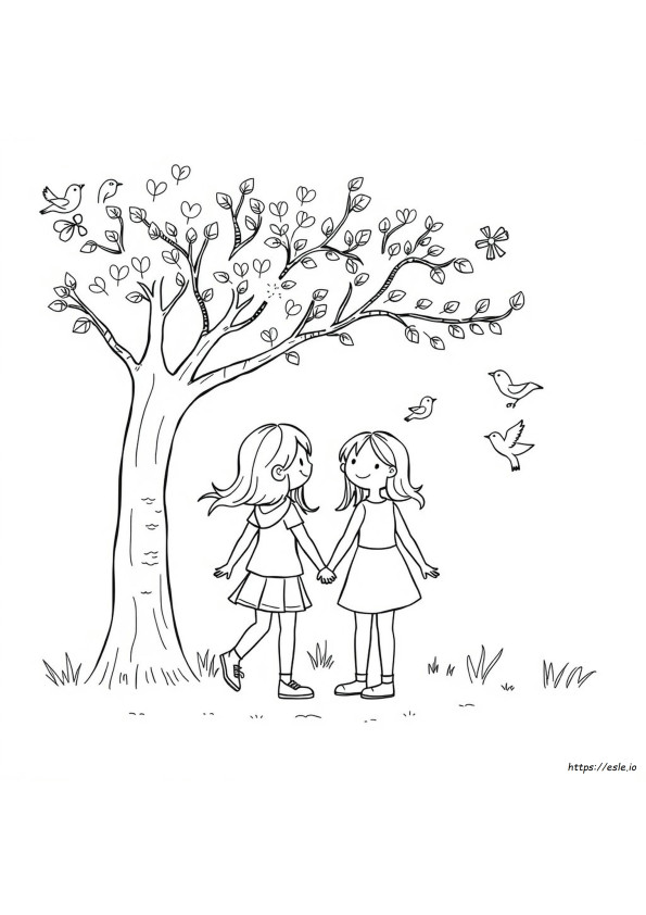 Coloring Pages About Friendship