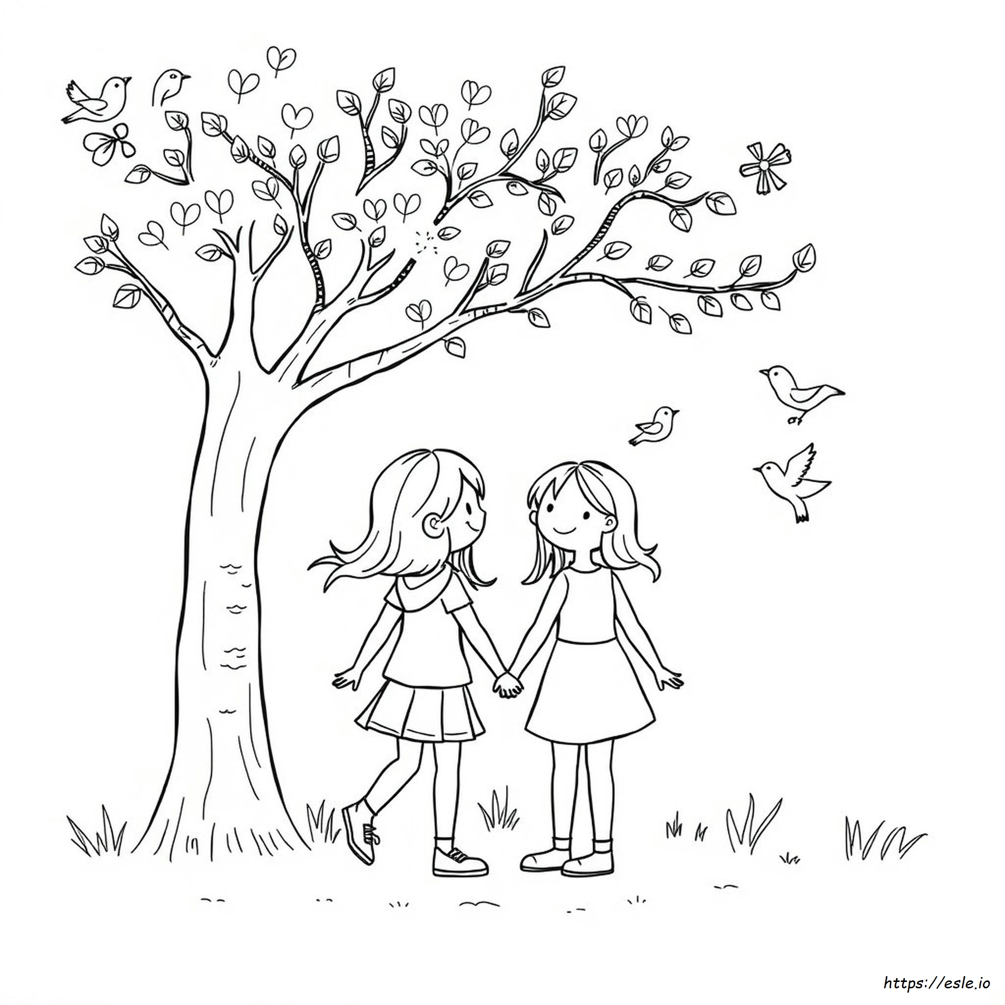Coloring Pages About Friendship