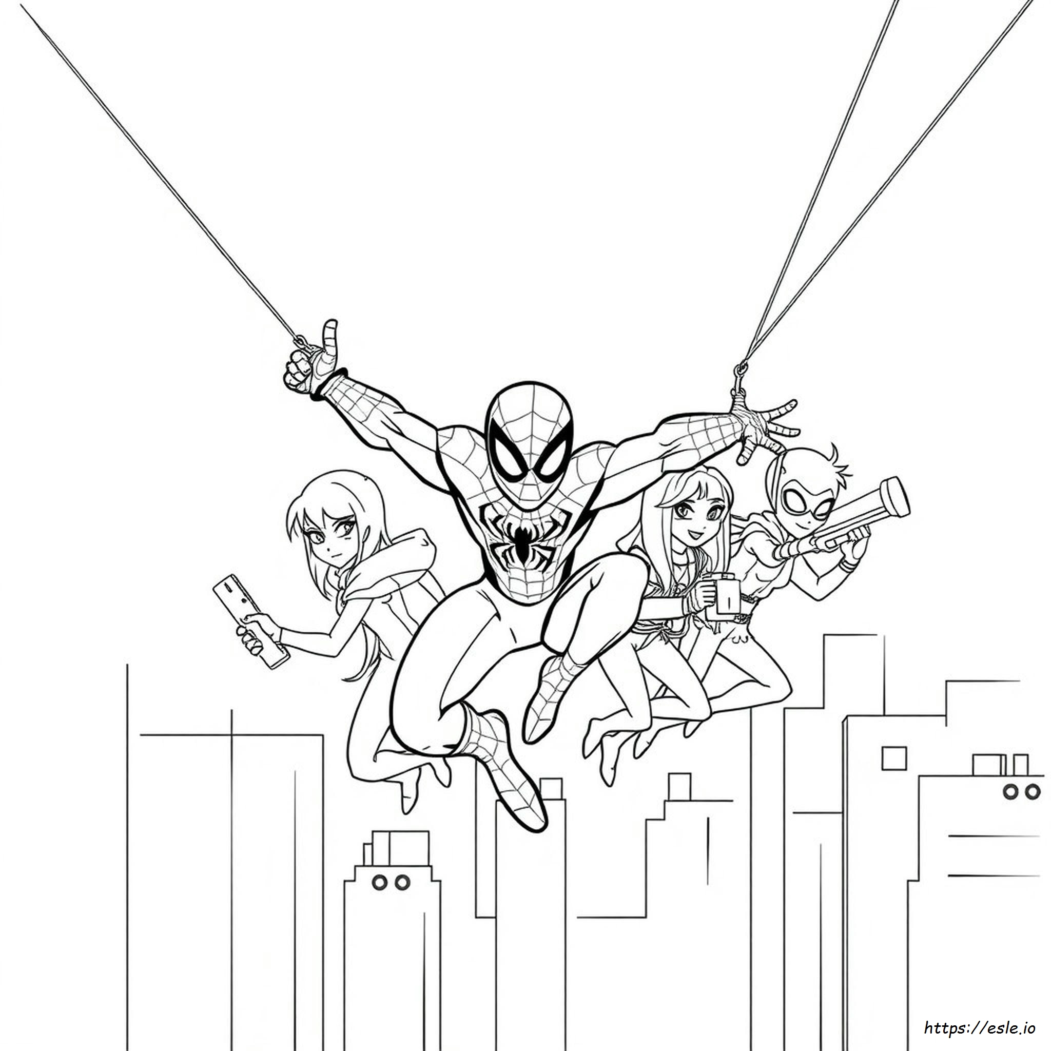 Spidey And His Amazing Friends Colouring Sheets