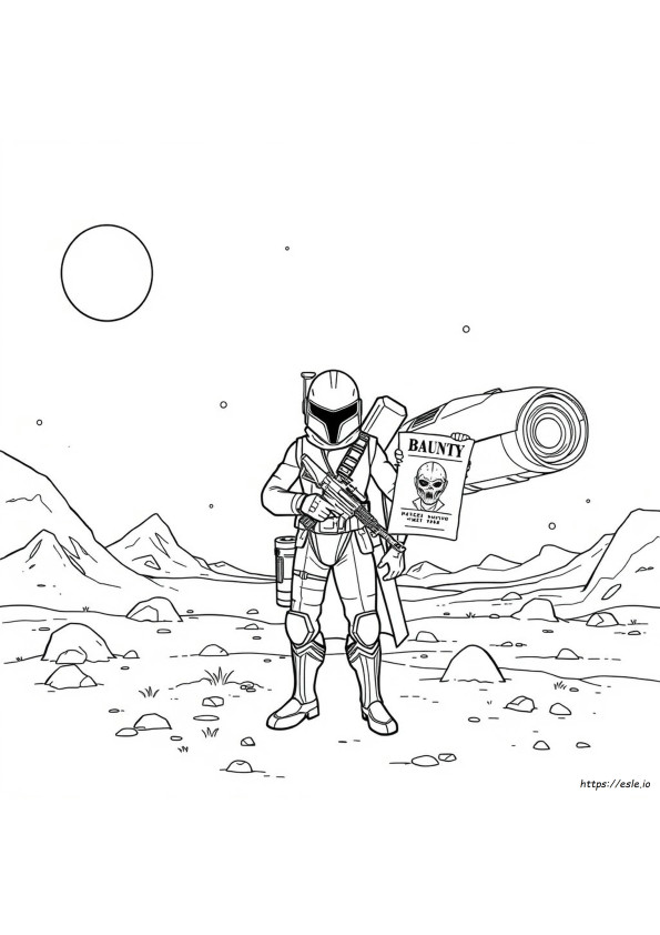 Disegni Da Colorare Del Cacciatore Di Taglie