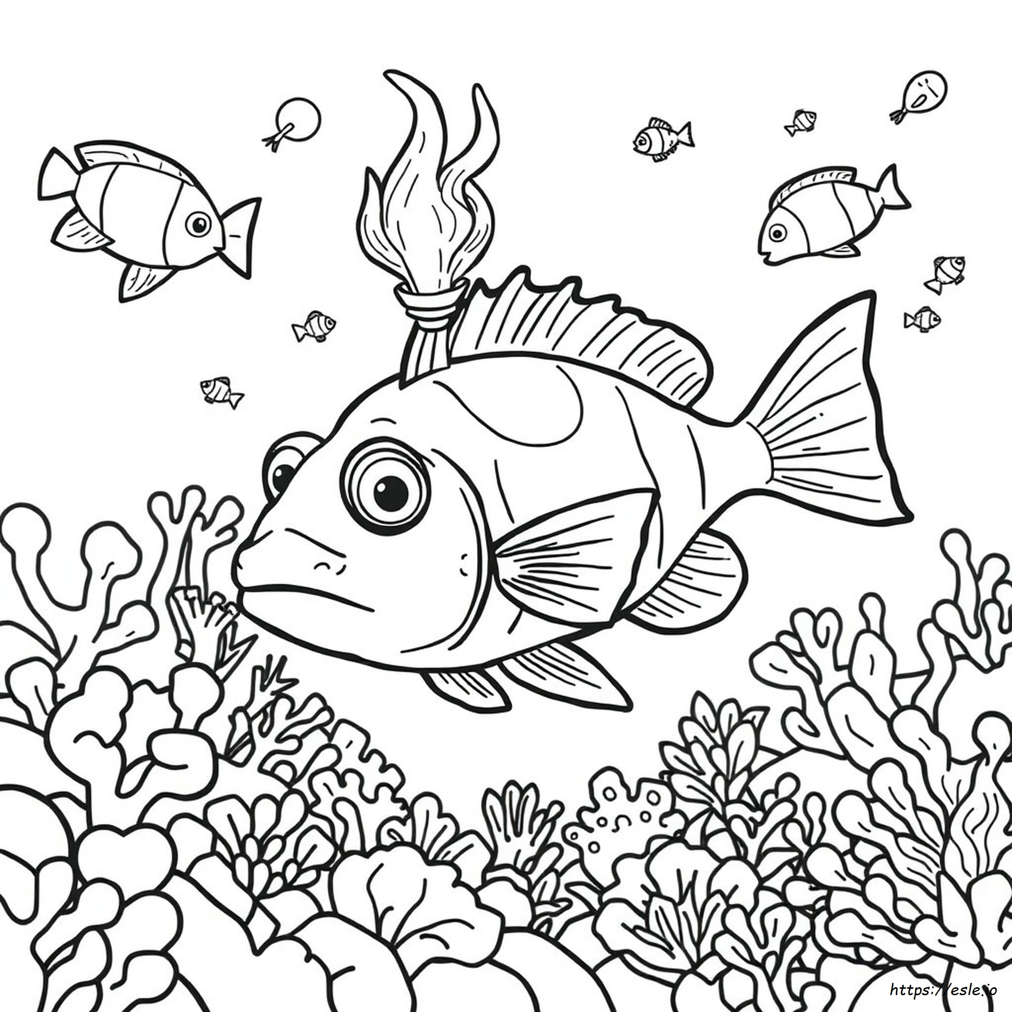 Anglerfish Coloring Page