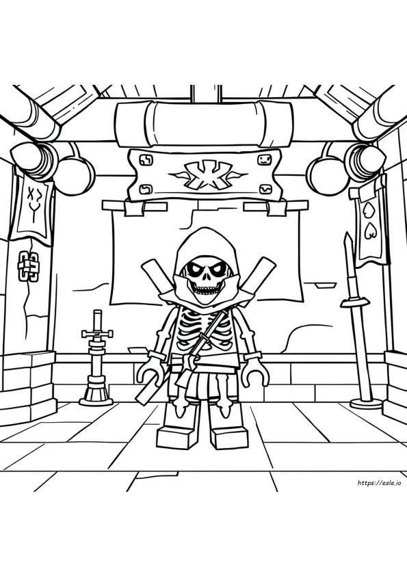 Ninjago Skeleton Coloring Pages