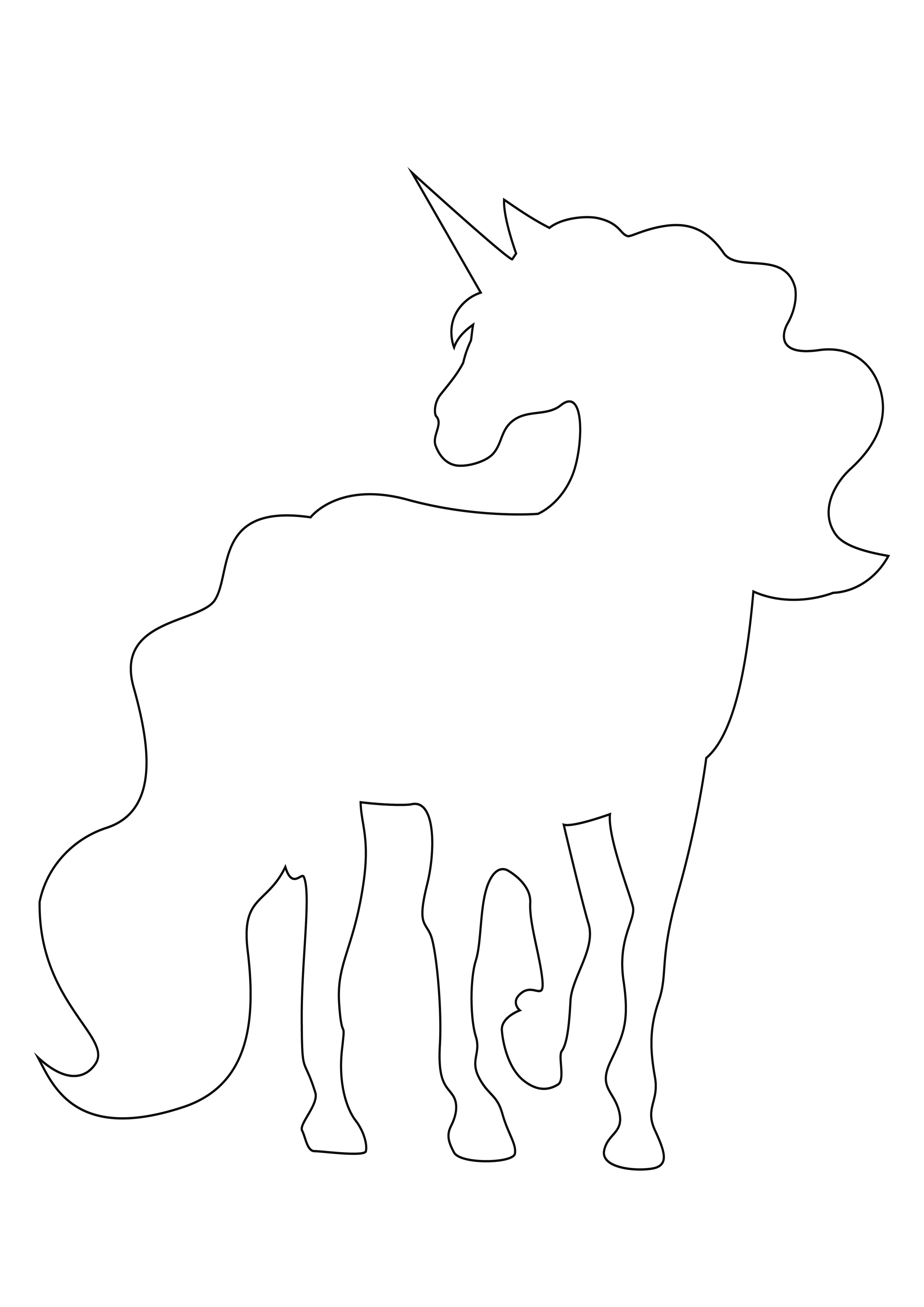 Unicorn free coloring and learning about myths and fairy tales
