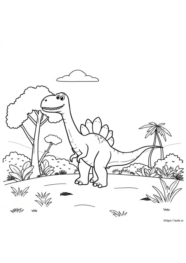 Dinosaurus Sarjakuvia Värityskuvat