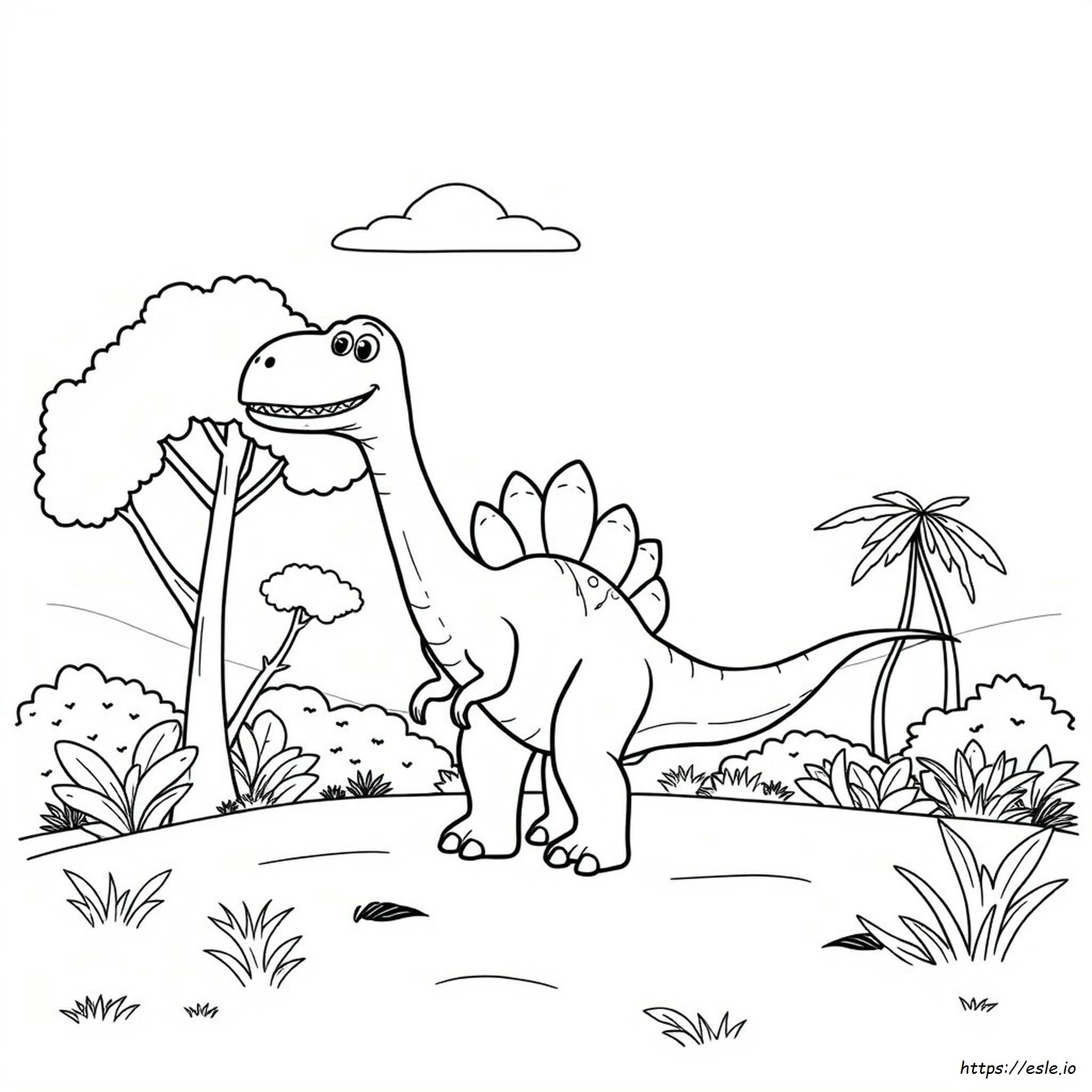 Zeichentrick Dinosaurier Ausmalbilder