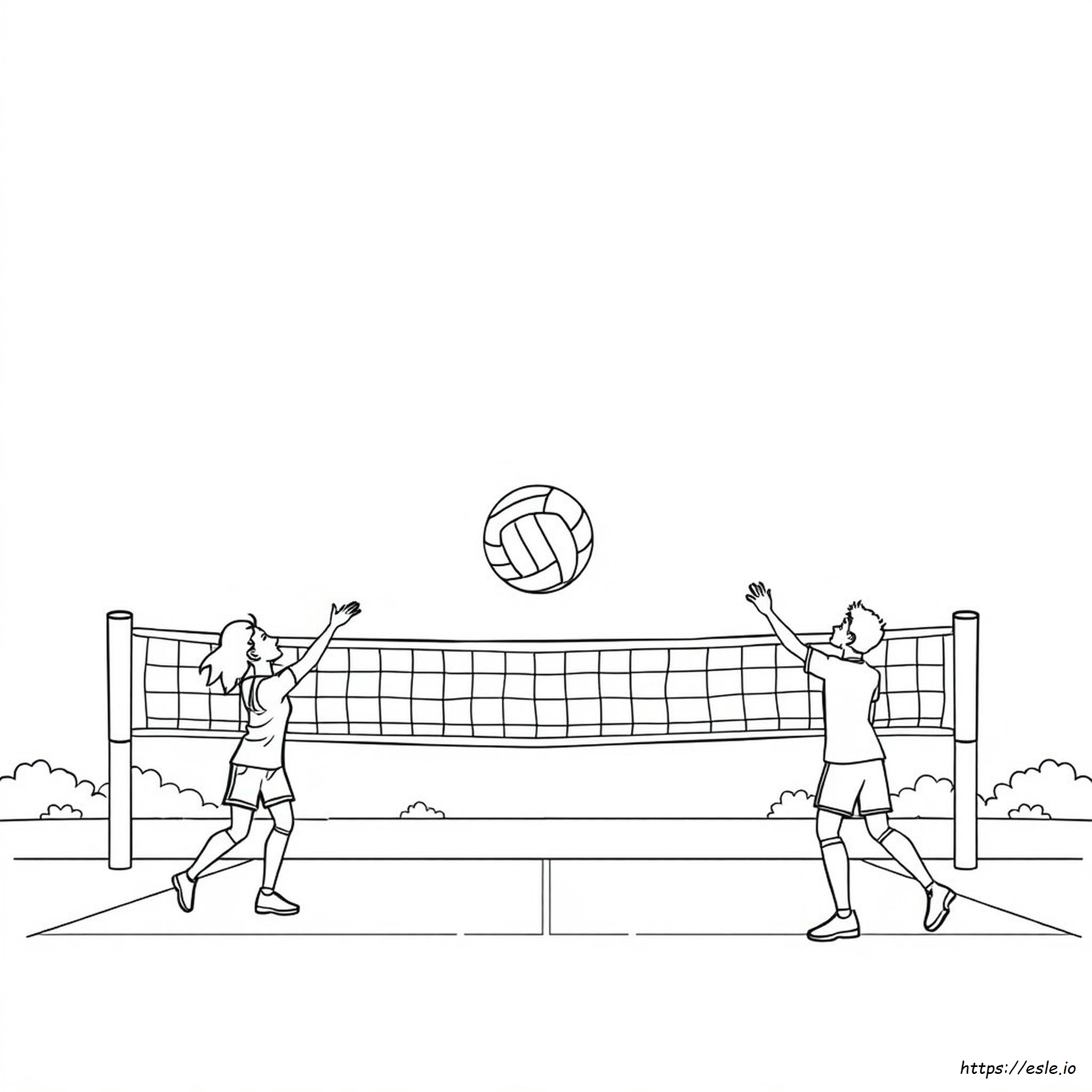 Volleybal Kleurplaten kleurplaat