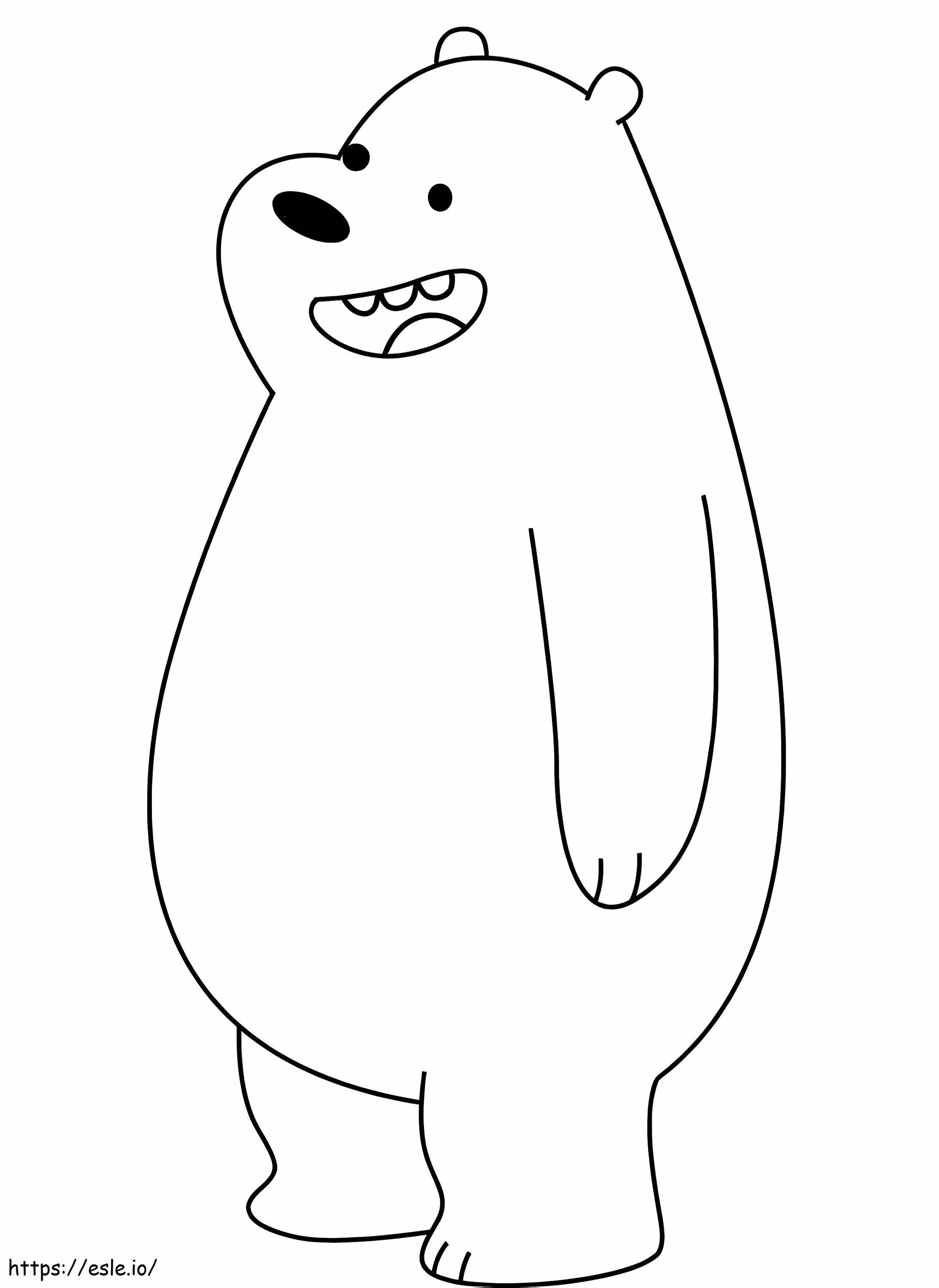 Brown Bear Laughing coloring page