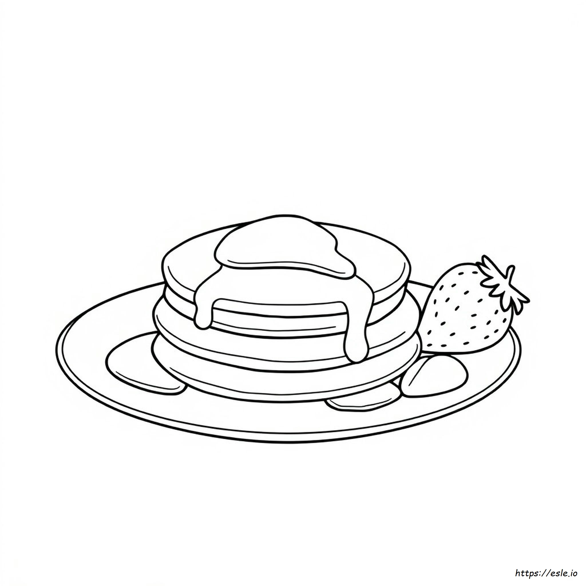Free Printable Pancake Coloring Pages