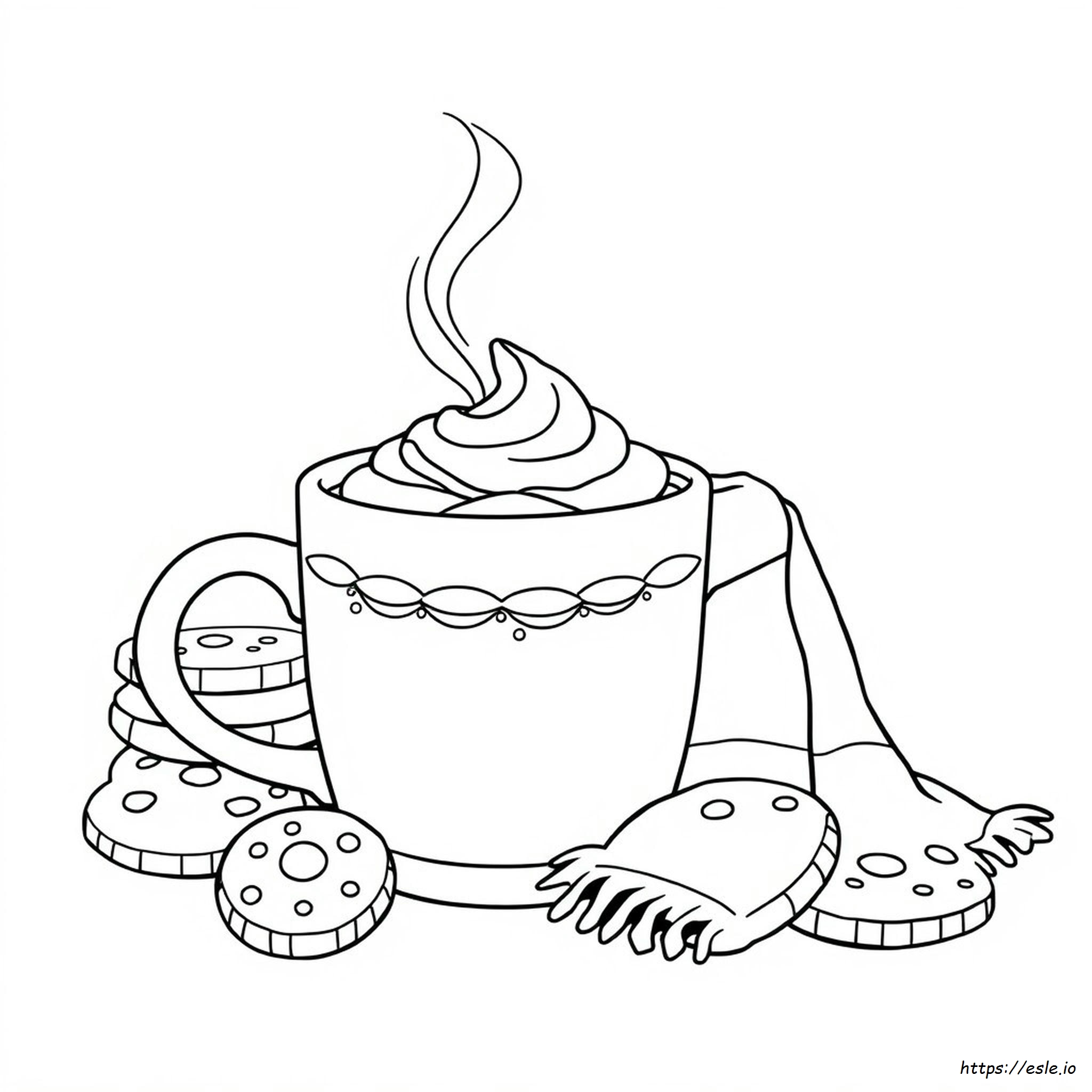 Hot Cocoa Coloring