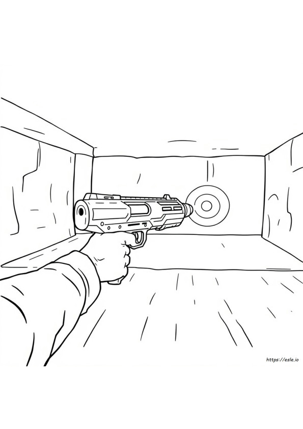 Gambar Mewarnai Senjata Nerf