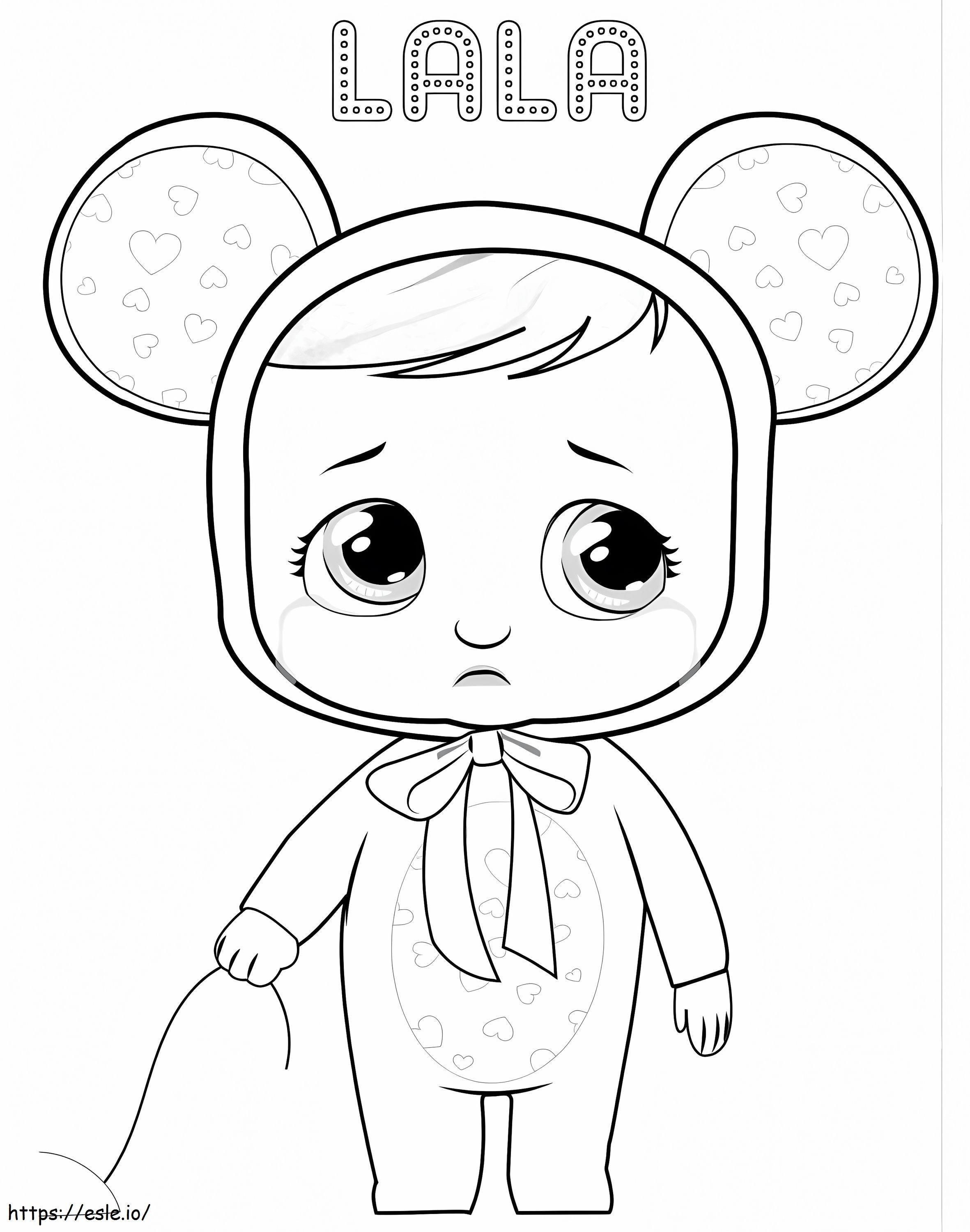 Cry Babie Lala coloring page