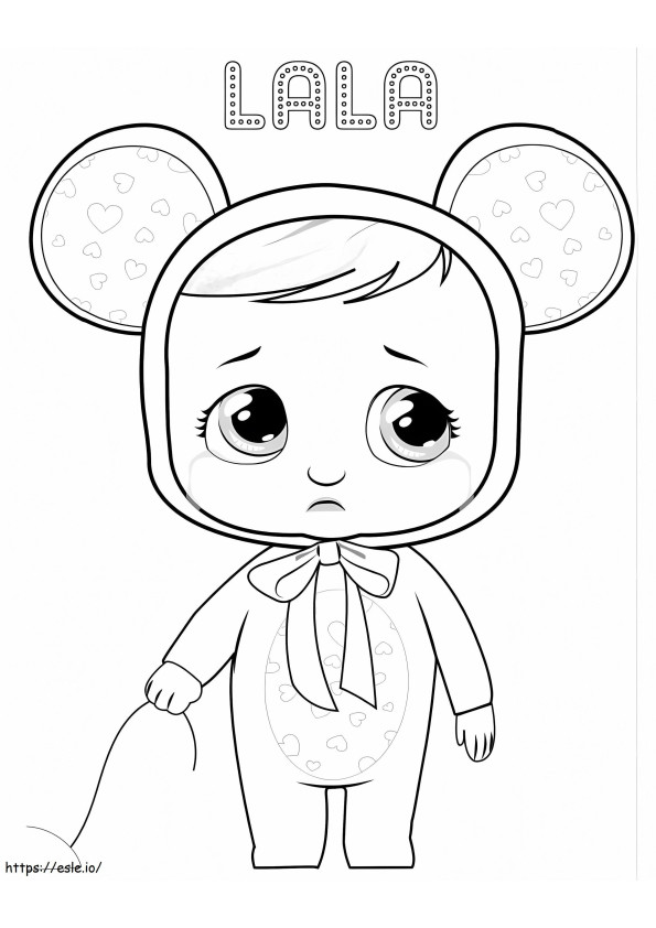 Cry Babie Lala coloring page