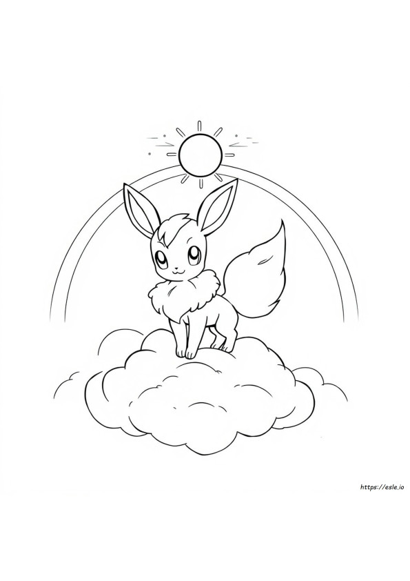 Espeon De Colorat